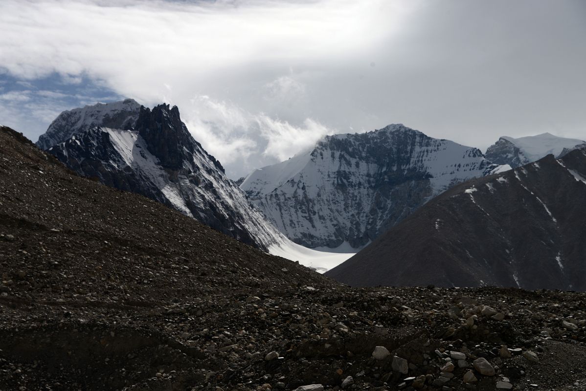 19 Tongqiang Peak, Hongxing Peak, Gyachung Kang From The Trail Up The East Rongbuk Valley To Mount Everest North Face Intermediate Camp In Tibet